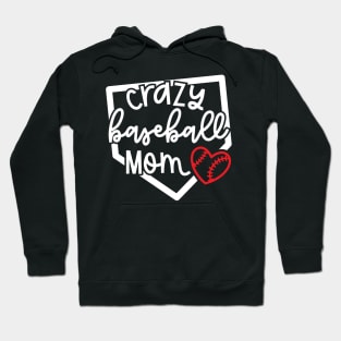 Crazy Baseball Mom Cute Youth Sports Funny Hoodie